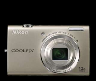 Nikon Coolpix S6200 Digital Camera Bundle (Silver) 4GB Memory Card 