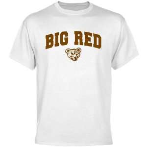  Cornell Big Red White Mascot Arch T shirt Sports 