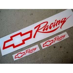  Red Chevy Racing Windshield Banner Sticker Decal Emblem 