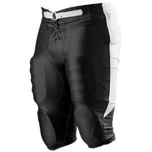  Alleson Youth Dazzle Football Pants BK/WH   BLACK/WHITE YL 