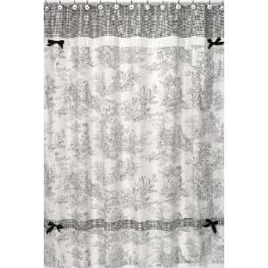  Black French Toile Shower Curtain by JoJo Designs: Home 