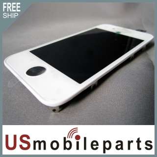 CDMA Sprint iphone 4 Compatible White Front LCD Touch Digitizer  