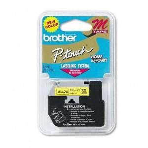 Brother P Touch  M Series Tape Cartridge for P Touch Labelers, 1/2w 