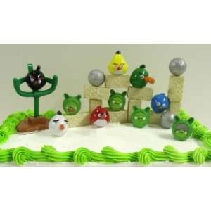 Fantastic 24 Piece Birthday Cake Topper Features 10 Adorable Bird 
