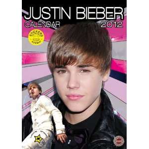 Music Pop Calendars Justin Bieber   12 Month With Stickers   16.4x11 