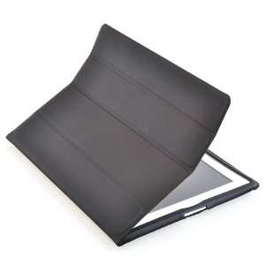 ATC Black Magnetic PU Leather Cover with Screen Protector and Cleaning 