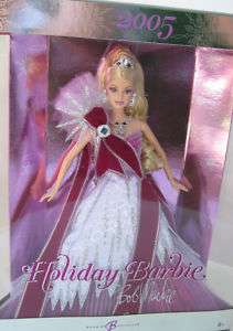 Barbie Collector 2005 Holiday Barbie by Bob Mackie NIB 027084042238 