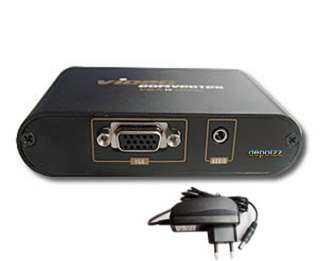PC LAPTOP VGA AUDIO to TV HDMI CONVERTER/SCALER LKV350  