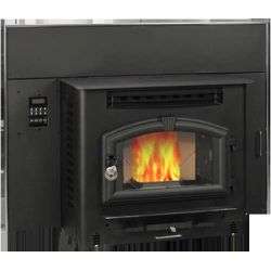 Multi Fuel Stove, Pellet or Corn Insert with igniter, 2,000 sq ft, M 