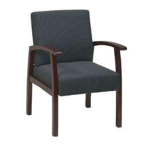   Cherry Finish Guest Chair Fabric: Charcoal, Finish: Cherry: Home