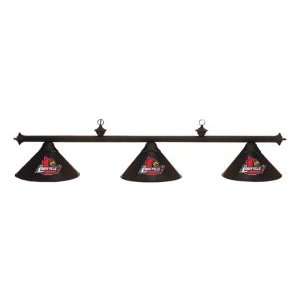   Louisville Cardinals Black 3 Shade Pool Table Light: Sports & Outdoors