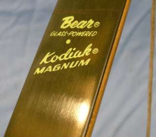 EXC++ Stunning Fred Bear Kodiak Magnum Recurve Bow 50#  