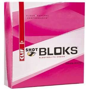 Clif Bar Shot Bloks Electrolyte Chews, Cranberry, 18 ct (Quantity of 2 