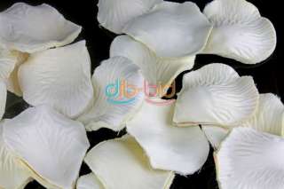 100 X Silk Rose Petals Wedding Flowers Decor White #1  