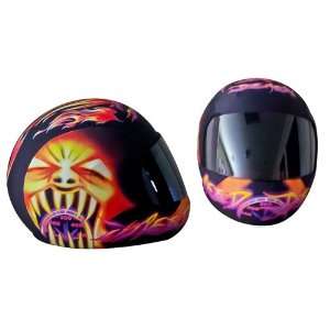  SkullSkins Speed Demon Multi Colored Motorcycle Helmet 