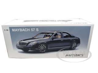   diecast model of 2005 Maybach 57 S Black die cast car model by Autoart