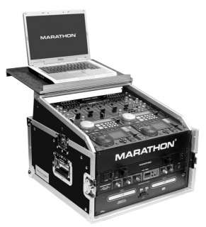 Marathon 4Ux10U DJ Mixer Laptop Rack Case MA M4ULT  
