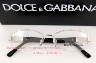 New Dolce & Gabbana Eyeglasses Frames 1207 061 SILVER 100% Authentic 