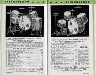 Slingerland Radio King drum set from 1941.  