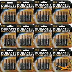 Duracell AA Alkaline Batteries 4 Pack Retail Package   12 Pack Bundle 