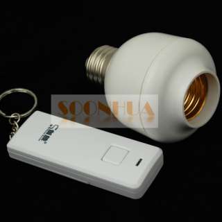 E27 Screw Remote Control Lamp Bulb Light Switch Socket  