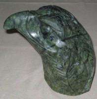 Carved Jade EAGLE Statue Paperweight Sculpture Art  