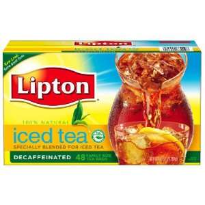 Lipton Black Tea Bags, Decaf, 48 ct:  Grocery & Gourmet 