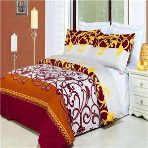 Printed Multi Piece Duvet Sets   MISSION Style   Full, Queen, King 