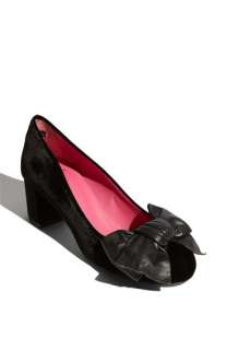 Moschino Cheap & Chic Leather Bow Velvet Pump  