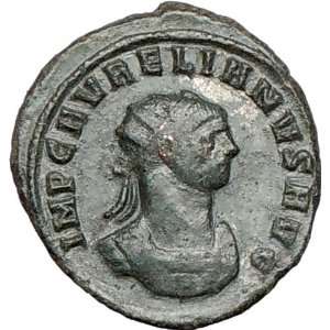  AURELIAN 274AD Authentic Ancient Roman Coin CONCORDIA 