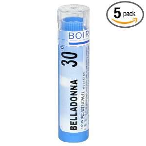 Boiron Homeopathic Medicine Belladonna, 30C Pellets, 80 Count Tubes 