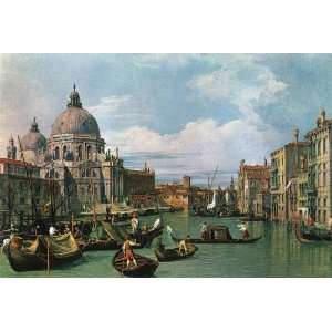 Acrylic Fridge Magnet Canaletto The Grand Canal and the Church of the 