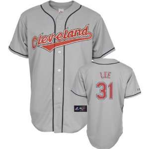 Cliff Lee Jersey: Adult 2010 Majestic Road Grey Replica #31 Cleveland 