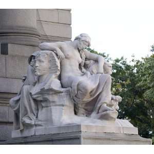 Americana Poster   Daniel Chester French Africa statue in front of 