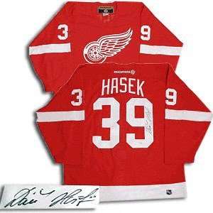 Dominik Hasek Detroit Red Wings Autographed Red Jersey