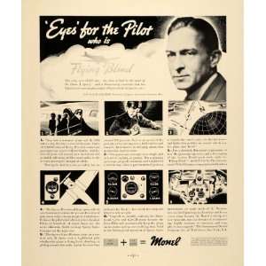   Ad Pilot Flying Airplane Aviation Elmer Sperry   Original Print Ad