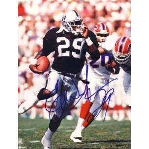 Eric Dickerson Autographed Picture   Raiders8x10