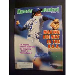 Fernando Valenzuela Los Angeles Dodgers Autographed July 8, 1985 