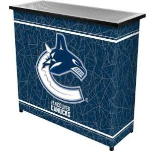  NHL Vancouver Canucks 2 Shelf Portable Bar w/ Case