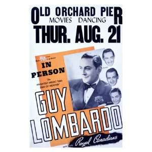 Guy Lombardo and His Jazz Band Giclee Poster Print, 18x24