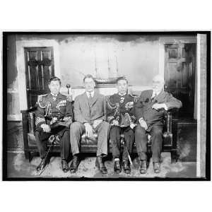 . Isoroku Yamamoto, Sec. Wilburn, Capt. Kiyoshi Hasegawa and Admiral 