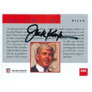 Jack Kemp autographed trading card Pro Line Bills   Signed NFL 