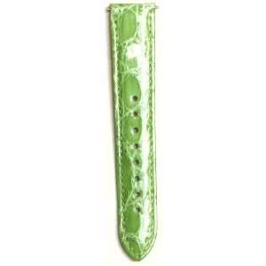  16mm Apple Green Genuine Crocodile Watch Strap   Fits Michele 