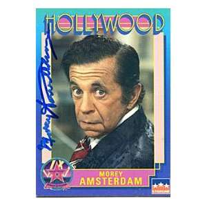  Morey Amsterdam Autographed / Signed 1991 Hollywood Card 