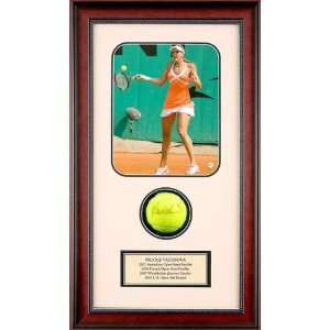 Nicole Vaidisova Autographed Tennis Ball Shadowbox