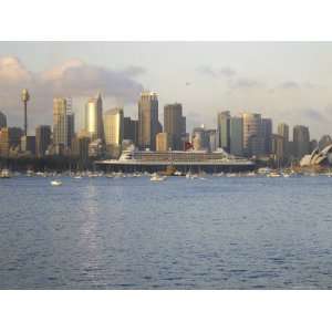 Queen Mary 2 on Maiden Voyage Arriving in Sydney Harbour, New South 