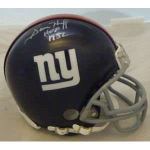Sam Huff Autographed New York Giants Mini Helmet W/hof  