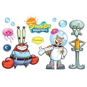 Mr. Krabs, Sandy and Squidward SpongeBobs Friends Wall Decal  