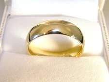 14K Solid Yellow Gold Comfort Fit Wedding Band 6.79gms  