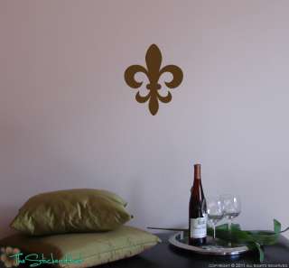 Fleur de lis LARGE French Style Vinyl Wall Art Graphic Decals Stickers 